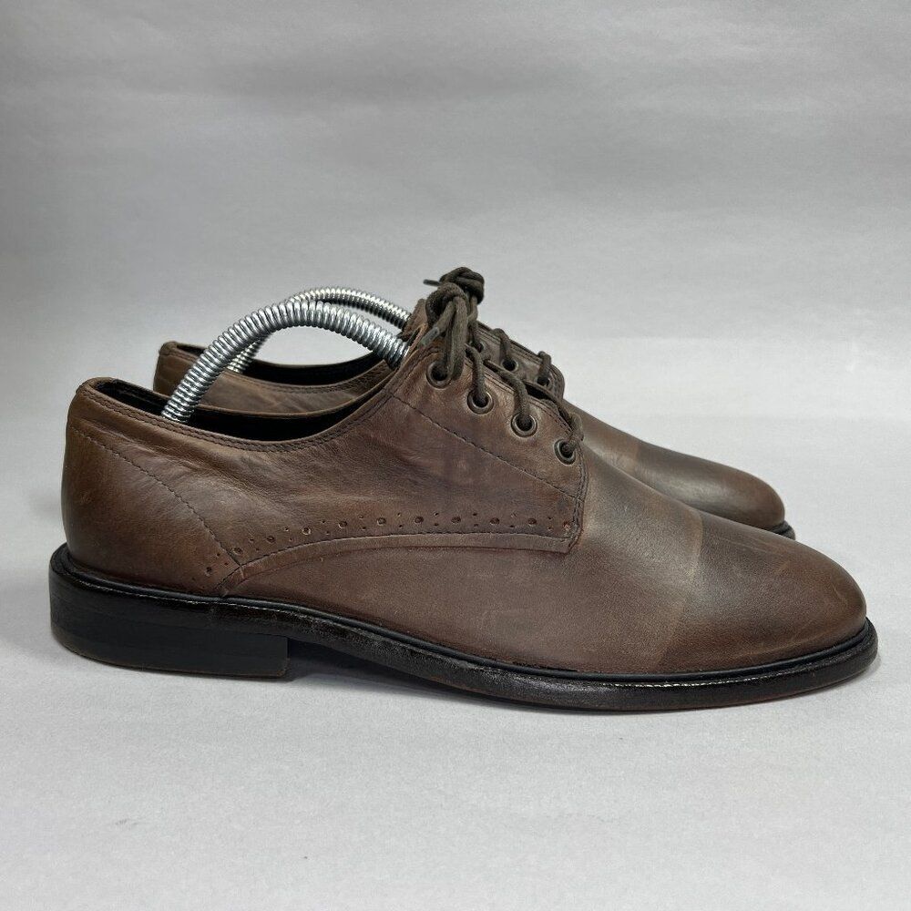 All Saints Men's Size 8 Brown Leather Dress Shoes